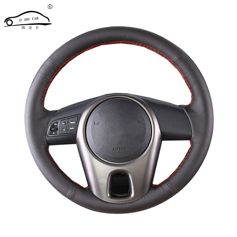 

Artificial Leather car steering wheel braid For Kia Forte 2009-2014 Soul Kia Rio/Custom made automobile Steering wheel cover