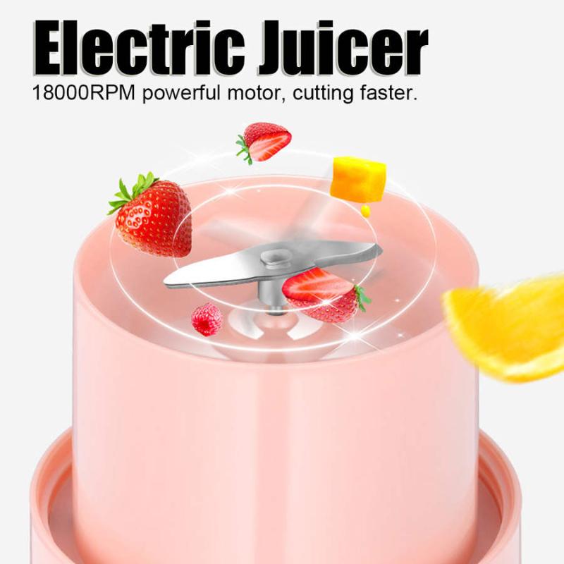 

350ml Portable Juicer Electric USB Rechargeable Smoothie Blender Mixer Mini Juice Cup Maker fast Blenders processor