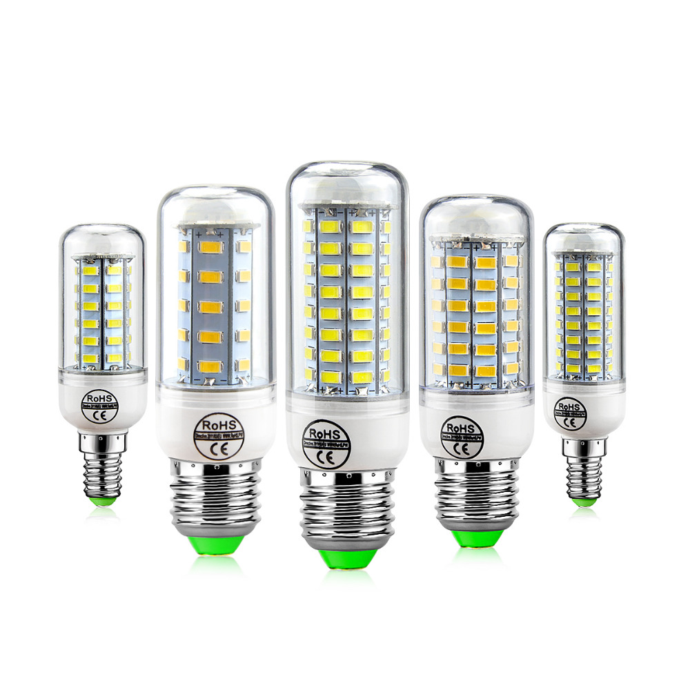 

E27 E14 24W SMD5730 LED Lamp 7W 12W 15W 18W 220V 110V Corn Lights LED Bulbs Chandelier 36 48 56 69 72 LEDs