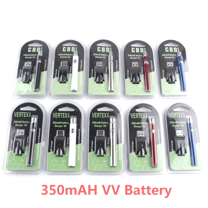 

Vertex Co2 VV Preheat Battery Kits Co2 Oil Vaporizer 510 Thread Vape Pen VV Battery Charger Preheating Batteries 350mah Ce3 Cartridge