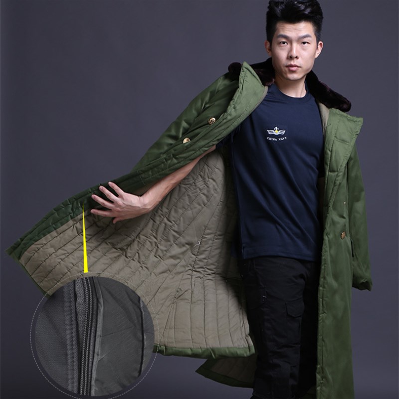 

Winter Men's Outdoor Tactical Army Combat Cotton Coat Thickening liner Detachable Jackets Camping Cold-proof Windproof Overcoats, Army green