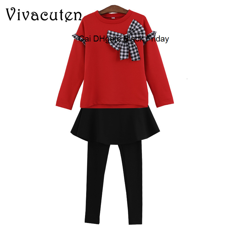 Spring Autumn Girls Clothes Set Kids Coat + Skirt Pants 2Pcs Suit For Children Girls Tracksuits Teenage Girls Outwears Clothing-image-572629851