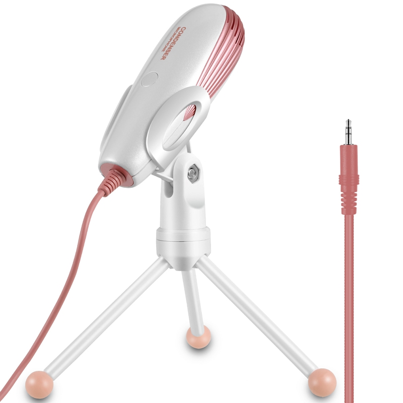 

Condenser Microphone SF-500 Omnidirectional With Foldable for Camgirl Web-Cast Live Broadcast Tripod Holder Microphones