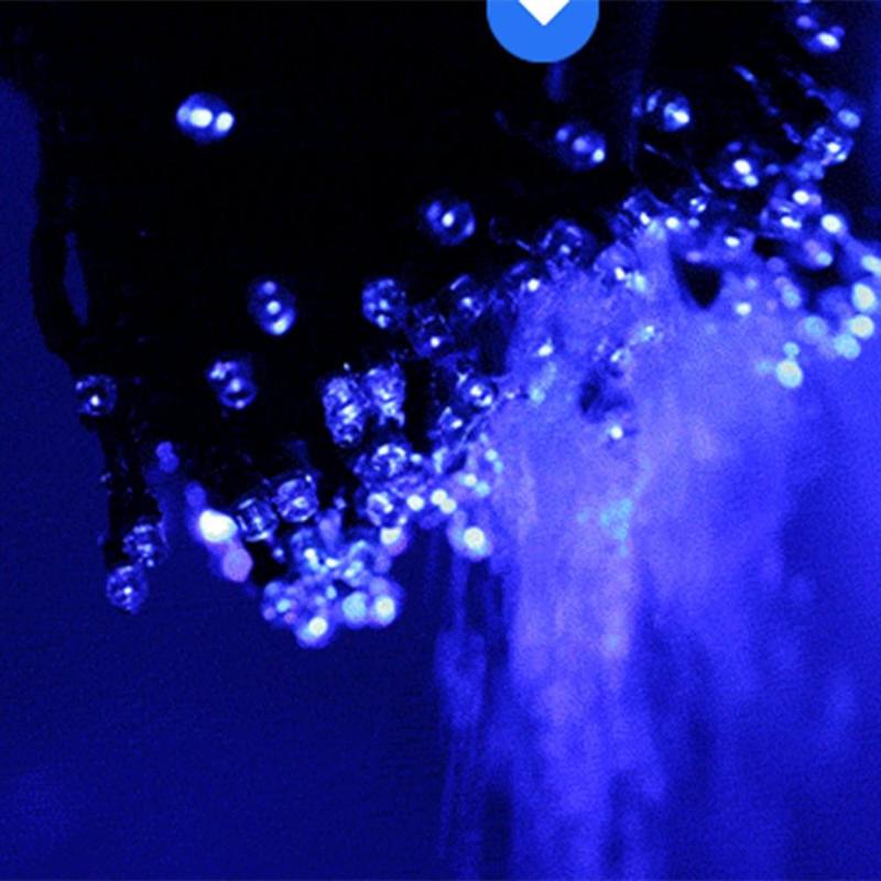 

LED Solar Power Outdoor Light Strings Waterproof Copper Wire Christmas Festival Color Horsetail Lamp Spray Lamp Holiday