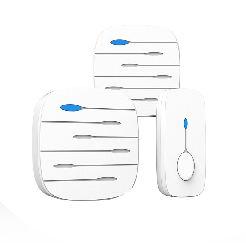 

LED Smart Doorbell Waterproof 300M Remote Mini Wireless Door Bell 52 Chimes 20-80DB Door Ring(EU Plug
