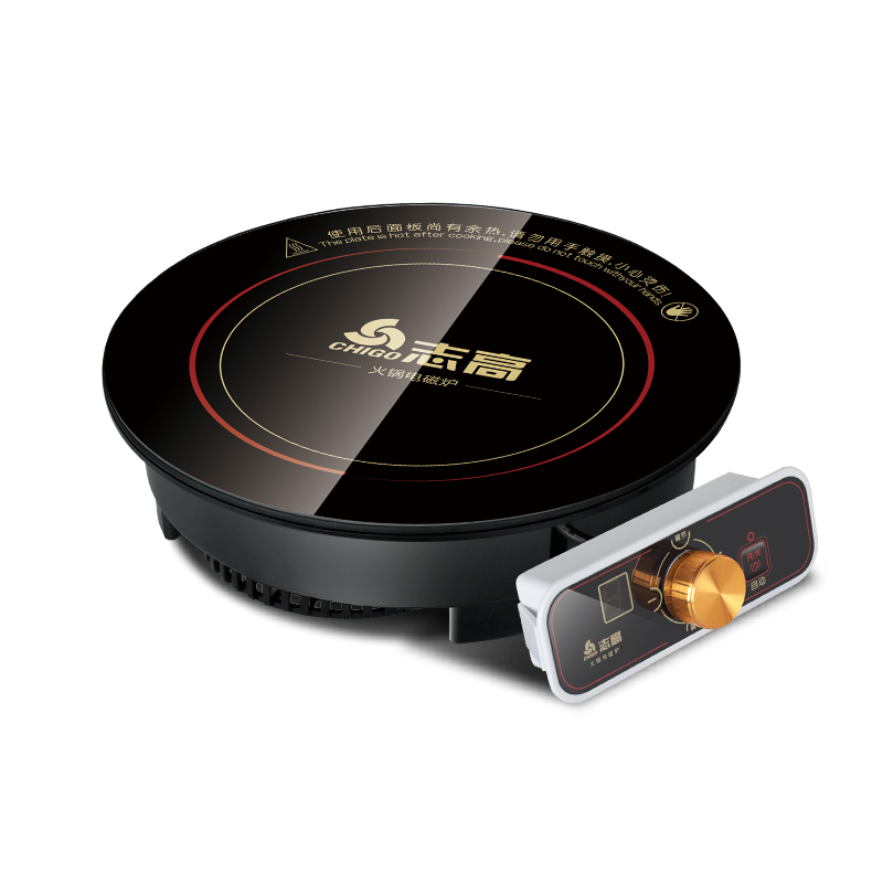 

22%,2000W Commercial Multi Cookers Electric Induction Cooker Embedded Circular Induction Cooker Waterproof Black Crystal Panel