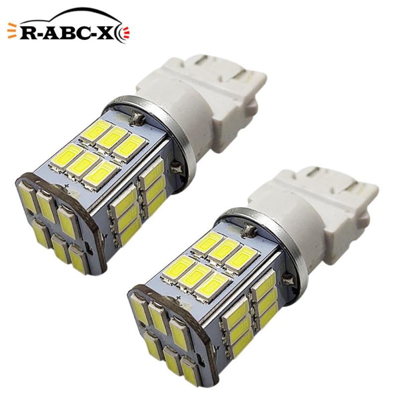 

2 pcs 5630 30smd 3157 T25 Car-Brake-Reverse Light Motor turn signal lamp led bulb 10-30V Red White Yellow 600lm, As pic