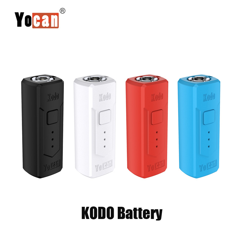 

Authentic Yocan Kodo Box Mod 400mAh Preheat VV E Cigarette Vape Mod Variable Voltage Battery for 510 Thread Cartridges Tank, White