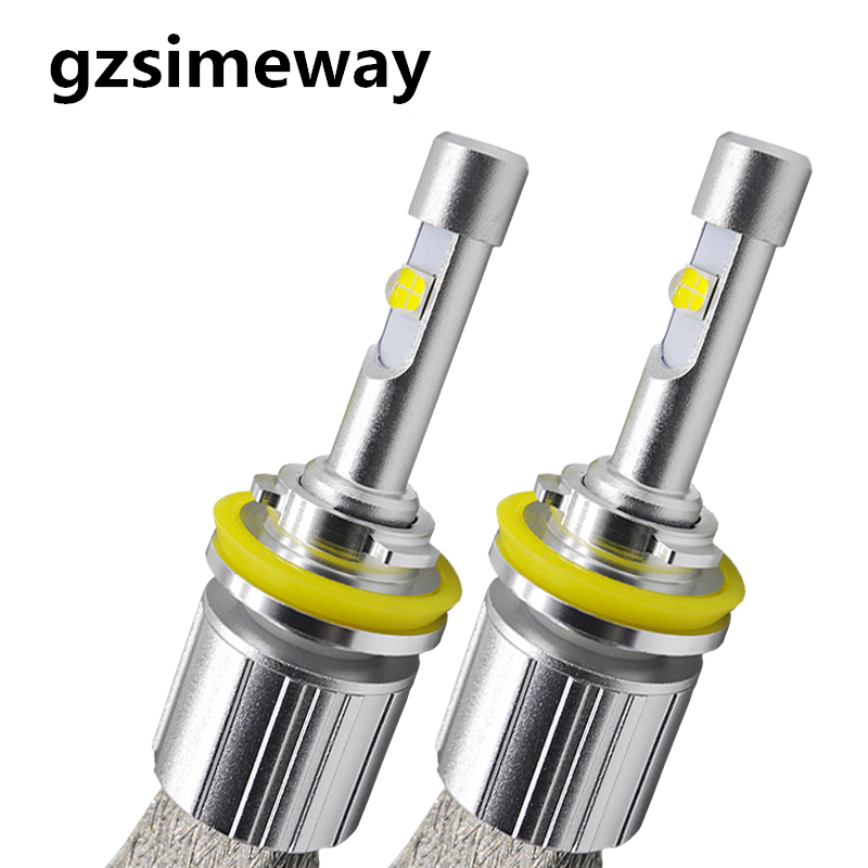 

Gzsimeway 2PCS H7 Led H1 H4 9005 3 Car light 12V 24V H3 H9 H11 881 H27 9012 9006 Bulbs 104W 12000Lm Auto Fog Lamp 4300K 6000K