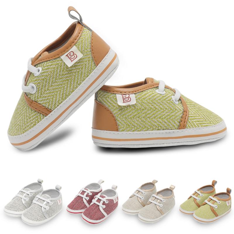 

New Canvas Classic Sports Sneakers Newborn Baby Boys Girls First Walkers Shoes Infant Toddler Soft Sole Anti-slip Baby Shoes, Wsxz0019-gd
