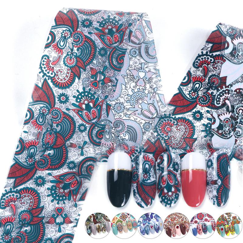 

1 pack/10pc Nail Star Sticker Small Floral European Ethnic Design Nail Sticker Oil Painting Retro Decorative Star, Fgxkz(10pc