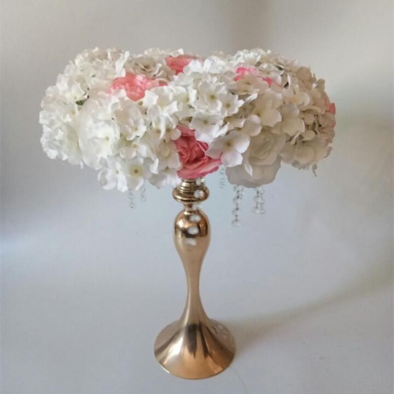 

Table centerpiece Decorative wreath wedding road lead artificial silk rose square pavilion corners decorative