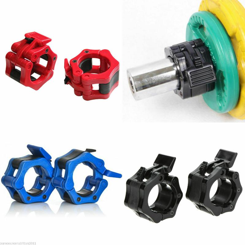 

50MM Dumbbell Bar Olympic Spinlock Collars Barbell Clips Clamps Weight Bar Locks Fitness Exercise Accessories