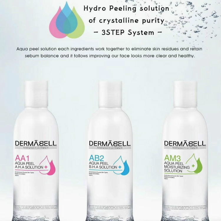 

Accessories & Parts Aqua Clean Solution Peel Concentrated Dermabell 3 400Ml Per Bottle Serum For Dermabrasion