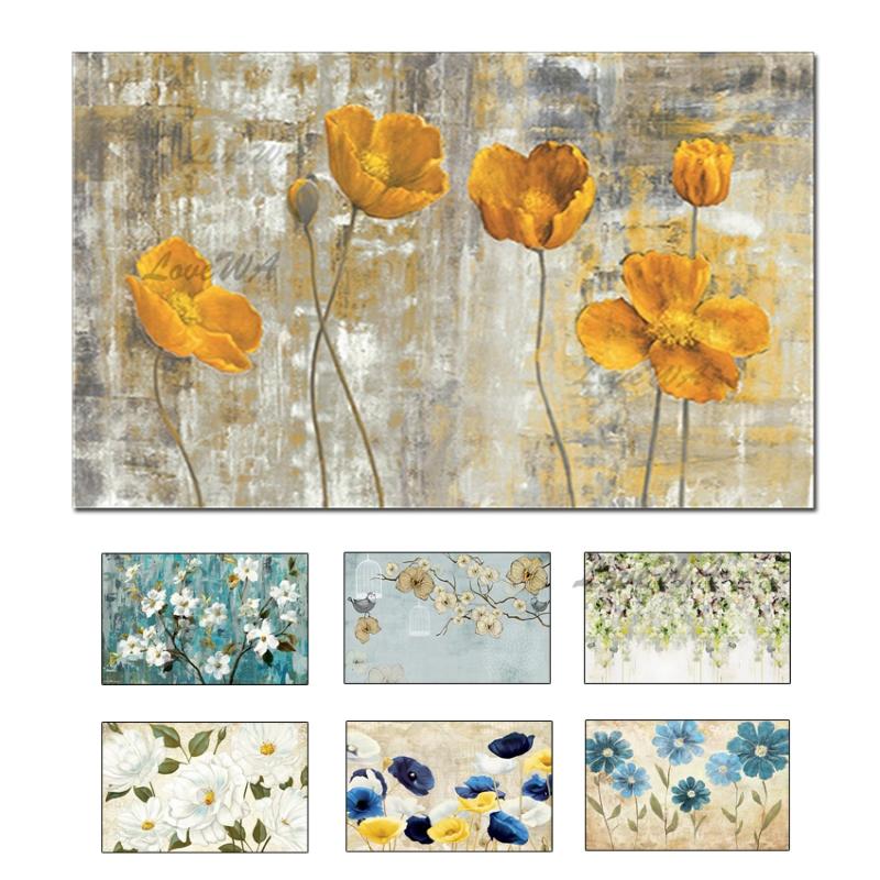 

Modern Knife Flower Paintings Handmade Flower Oil Painting Canvas Wall Art Wall Pictures Oil Art For Living Room Home Decoration