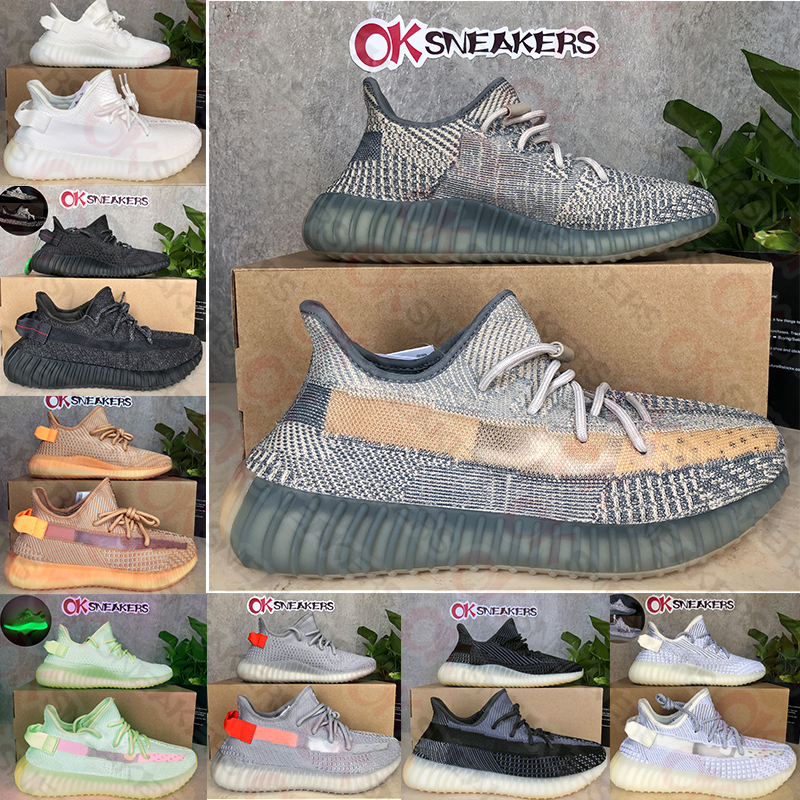 

Top quality 2021 Men Women Running Shoes Kanye West Cinder Yecheil Bred Oreo Desert Sage Earth Linen Asriel Zebra Trainers Sneakerswith Box, With box+bracelet+sosks+receipt+keychain