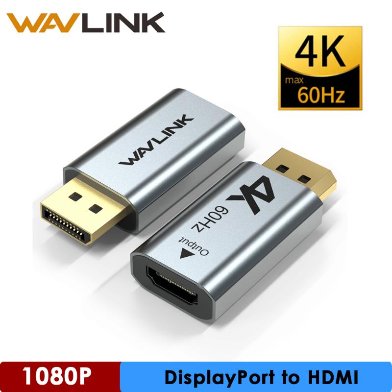 

Female To Male Cable DP To Max 4K 60Hz Displayport Adapter DP Converter Support Audio Video For PC Laptop Projector
