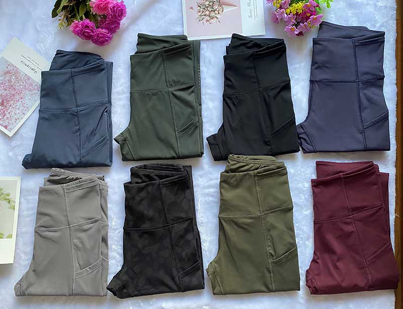 

7/8 Length High Waist Women Yoga pants Quick Dry Sports Gym Tights Ladies Pants Exercise Fitness Wear Running Leggings Athletic Trousers, Mix order(please mark the color)
