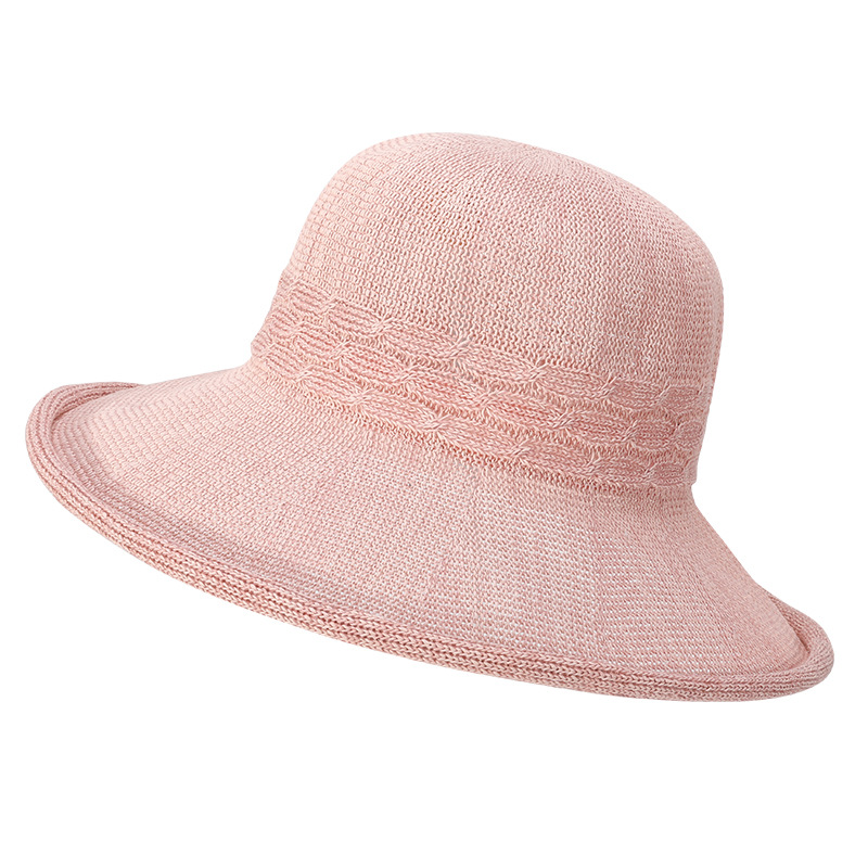 

Ms. Spring and Summer Sun Hat Outdoor Travel Sun Hat Fashion, Pink