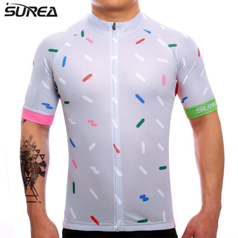 

MTB 2020 Brand Surea 100% Polyester Bike Jersey Cycling Clothing Breathable Cycle Bicycle Sports Wear