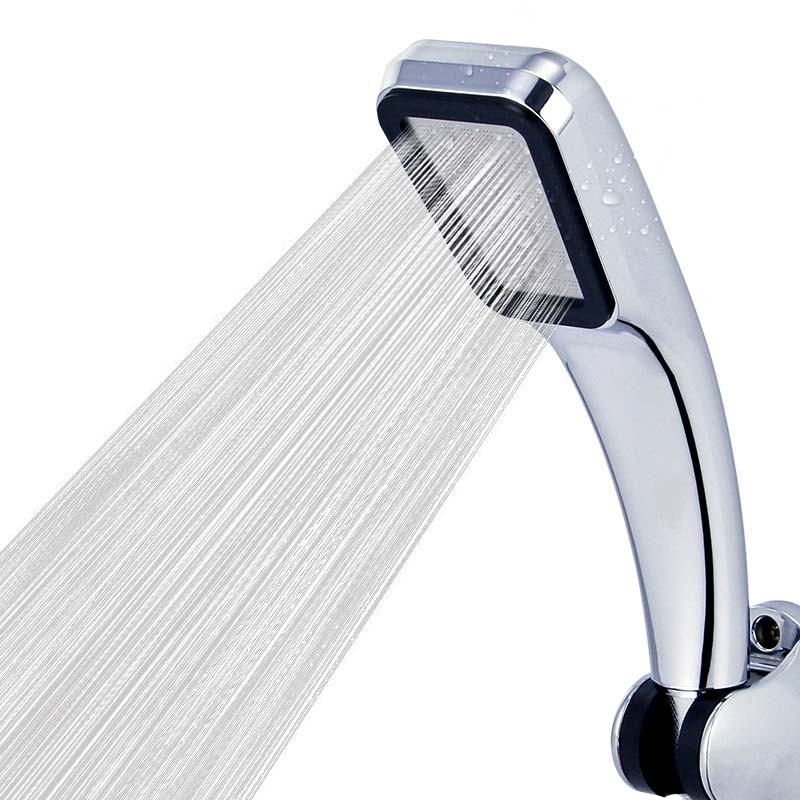 

SHAI Quality Bathroom Rainfall 300 Hole Shower Head Water Saving Flow With Chrome ABS Rain Shower Head High Pressure SP001