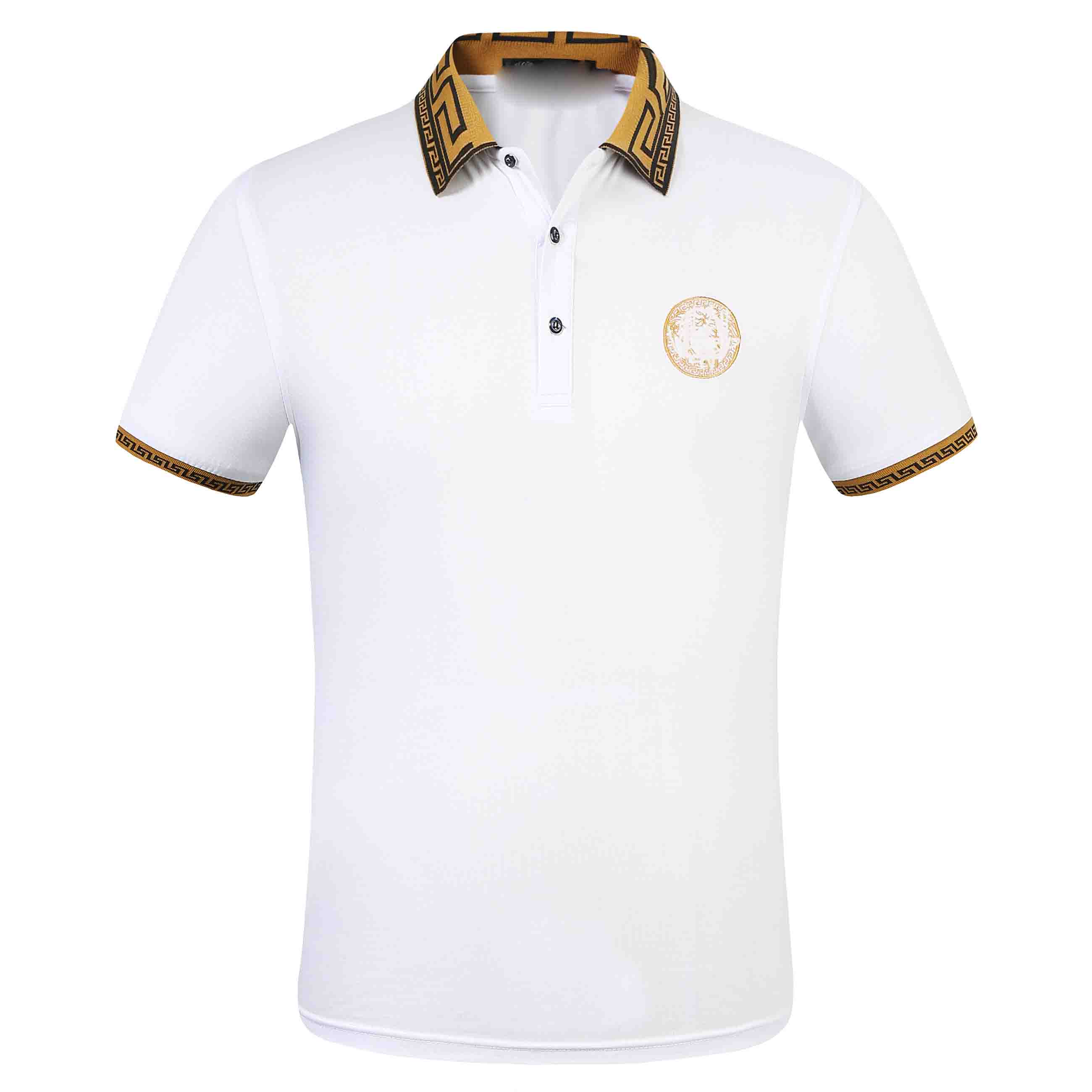 

GÃ¼nstige Luxus-Sommer-MÃ¤nner Marke Polo Bekleidung Italien BerÃ¼hmte Mens-Freizeit-Shirts European Style GeschÃ¤fts-beilÃ¤ufige Hemd Sport M-3X, White;black