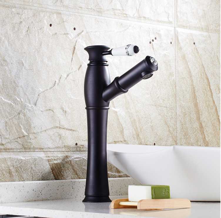 

Hot-selling Bathroom basin faucet brass European retro cold &hot black antique faucet toilet tap hotel tap mixer kitchen