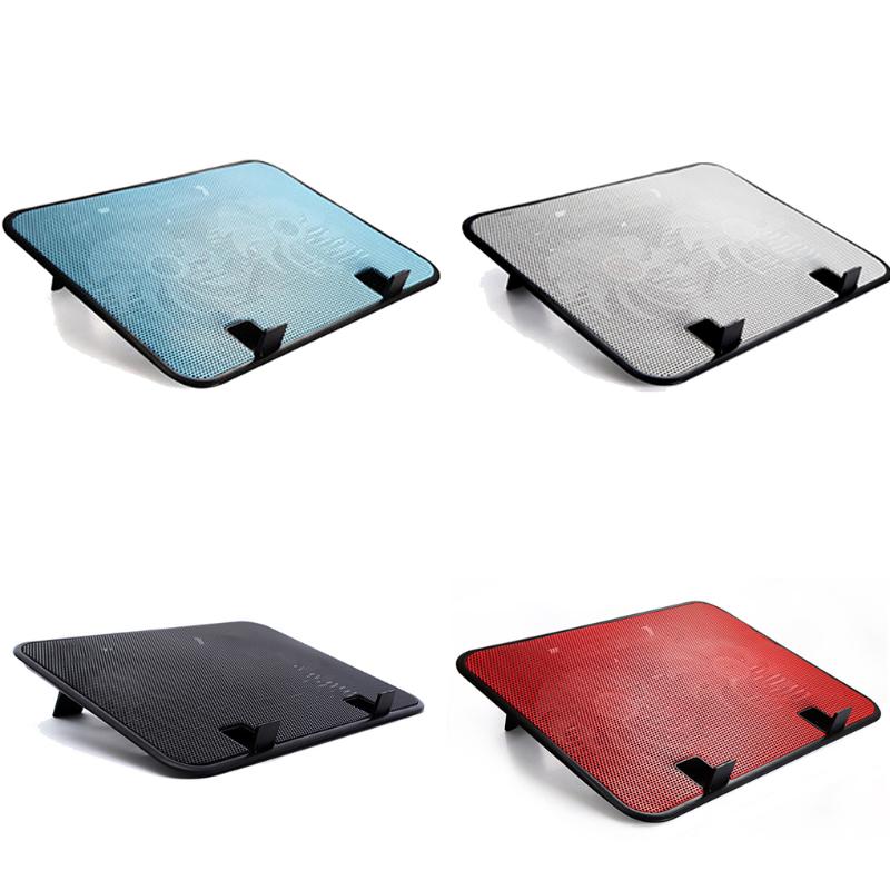 

Brand New 14 inch Notebook Cooler 5v Dual Fan USB External Laptop Cooling Pad Slim Stand High Speed Silent Metal Panel Fan