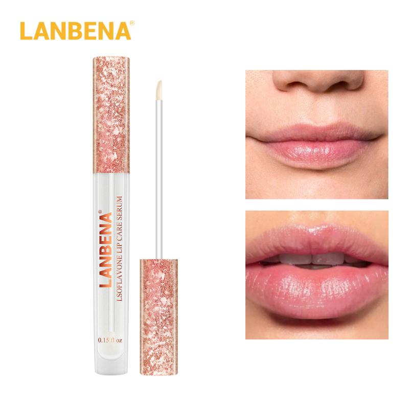 

LANBENA Lip Care Serum Increase Lip Elasticity Reduce Fine Lines Repairing Moisturizing Beauty, As picture