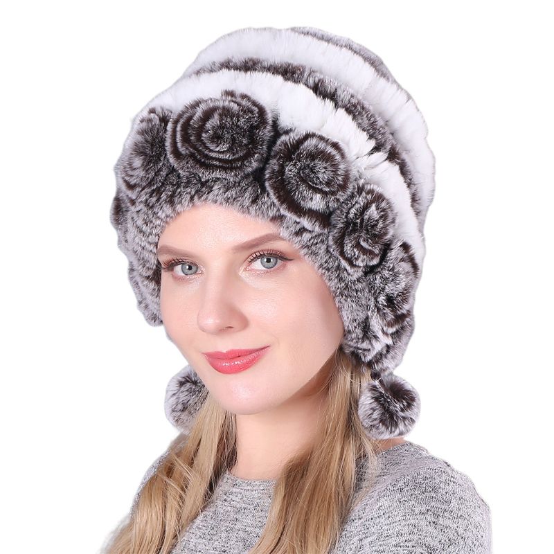 

Women Warm Thickening Earmuffs Simulation Hair Hats Autumn Winter Hat