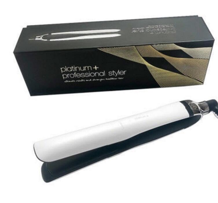 

Platinum+ Hair Straightener Ceramic Flat Iron Professional Hair Styler PREMIUM STRAIGHTENERS Black/white EU plug free ship