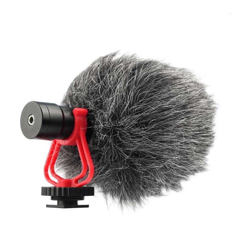 

Universal Cardioid Directional Video Condenser Microphone Mini Mic 3.5mm Plug with Anti- Mount for Canon Nikon Sony DSLR