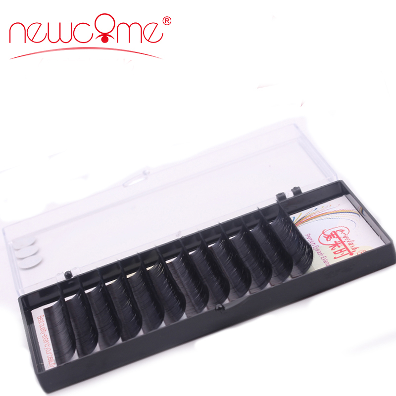 

Silk Volume Eyelash Extension 12 lines/trays Soft and Natural Long False Eyelashes 3D individual Lashes witn Free shipping