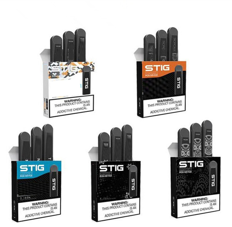 

Top Quality Vgod Stig Pod Disposable vape pod Kit 270mAh Fully Charged Battery With 1.2ml pod Capacity Disposable E-Cig Kit, Multi