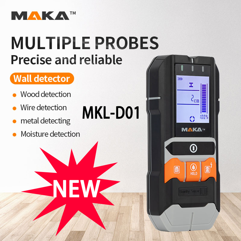

MAKA 4-IN-1 Digital Detector Metal Detector Wiring Wall Wood Wood Moisture Meter Wall Scanners