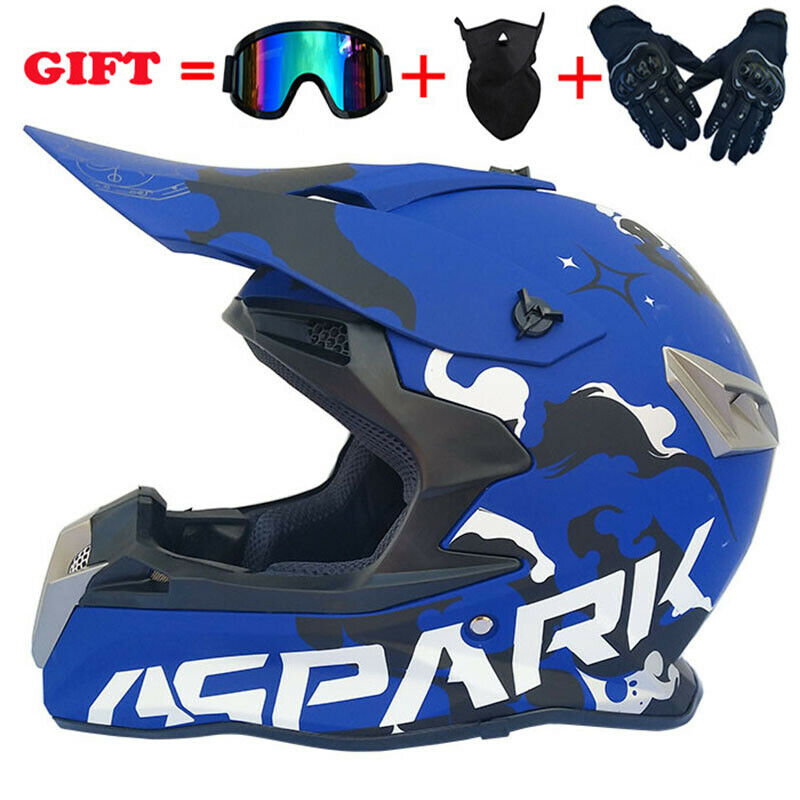 

New Motorcycle Professional Racing OffRoad Helmet ATV Motocross Dirt Bike DOT Approved Downhill Capacetes with Goggles Gloves