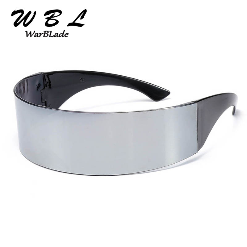 

WarBLade High Quality NEW Ladies Black Frame Wrap Sunglasses Flat Top Novelty Costume Party Funny Mens Glass 2020