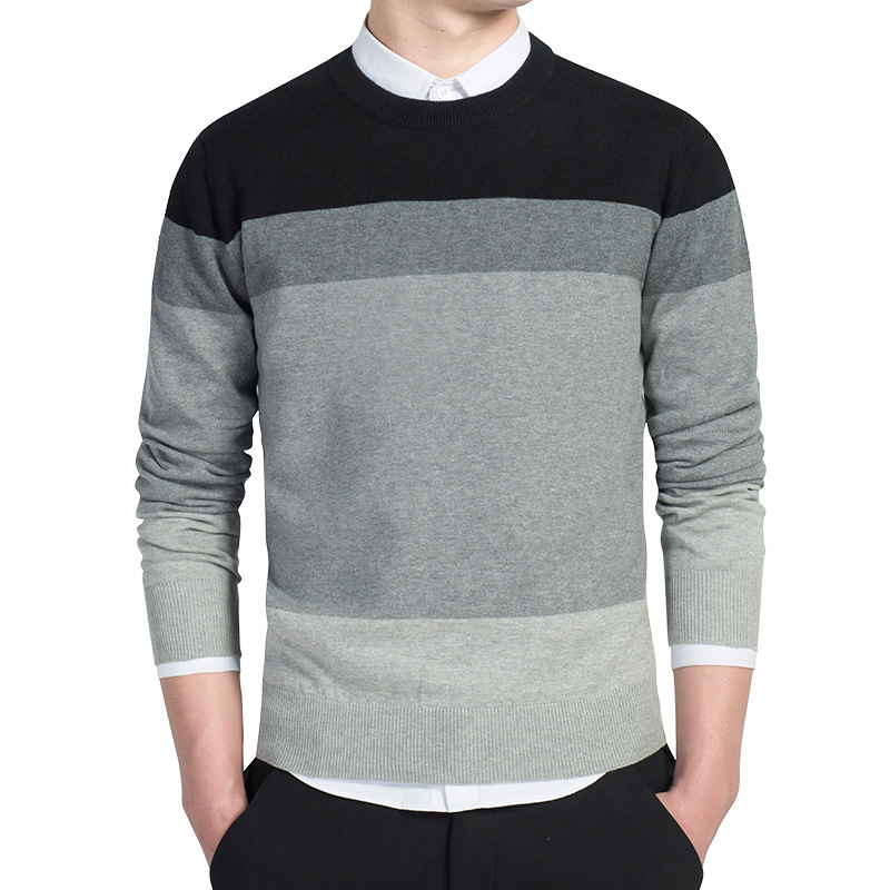

Sweater Pollovers Men Sweater warm Knitted Jumper Pullover men's brand slim pullover Sweaters Slim Fit Knitwear Male, Black