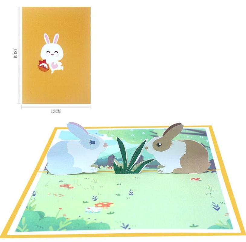 

10pcs Handmade Kirigami Origami 3D Greeting Cards Invitation card For Baby shower Christmas Wedding Birthday Party Gift