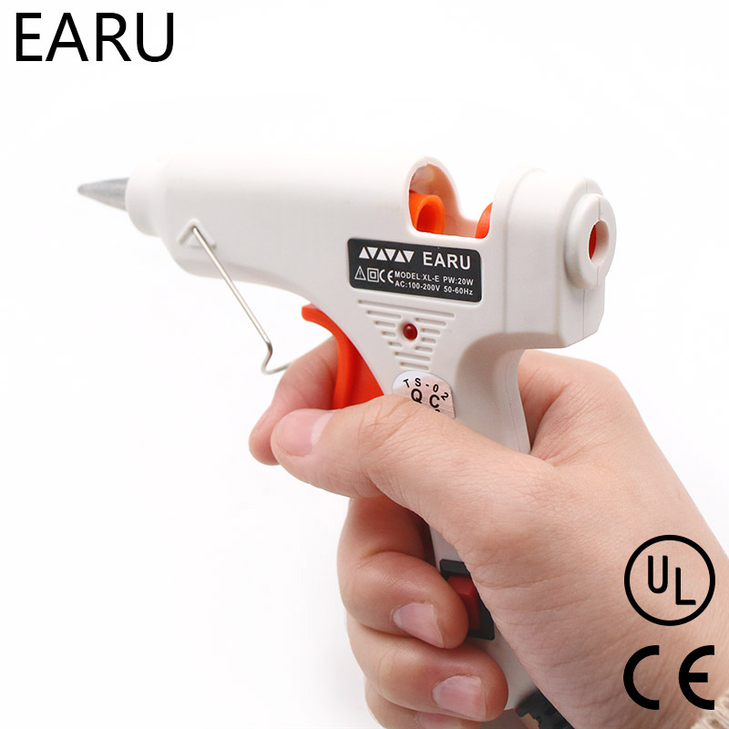 

20W Heat Hot Melt Glue Gun Industrial Mini Thermo Electric Heat Temperature Pneumatic DIY Repair Tool EU US Plug AC 110V-220V
