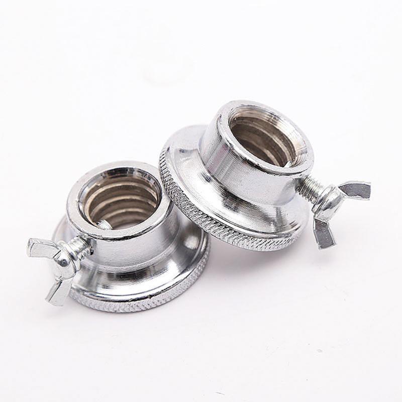 

2PCS 2.5cm Double Lock Hex Nuts Casting Iron Screw For Barbell Dumbell Weight Lifting Gym Equipment Metal Dumbbell Accessories, Silver