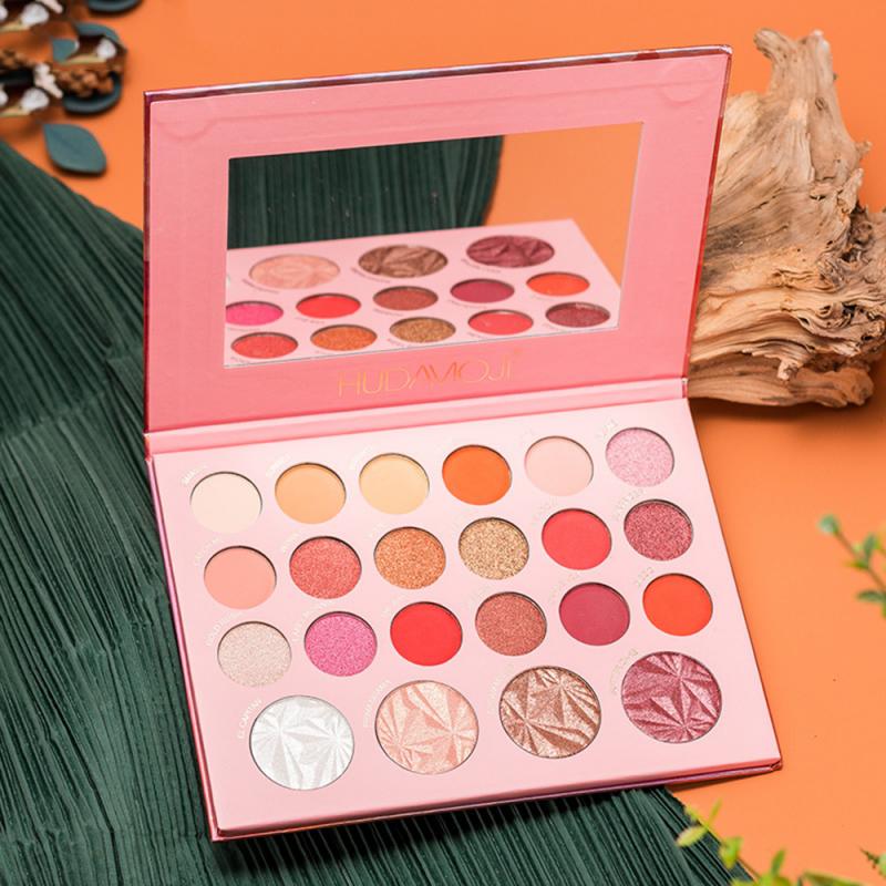 

22 Colors Eye Shadow Palette Matte Pearly Eye Shadow Glitter Shimmering Colors Metallic Eyeshadow Palette Waterproof Cosmetics, 1pcs