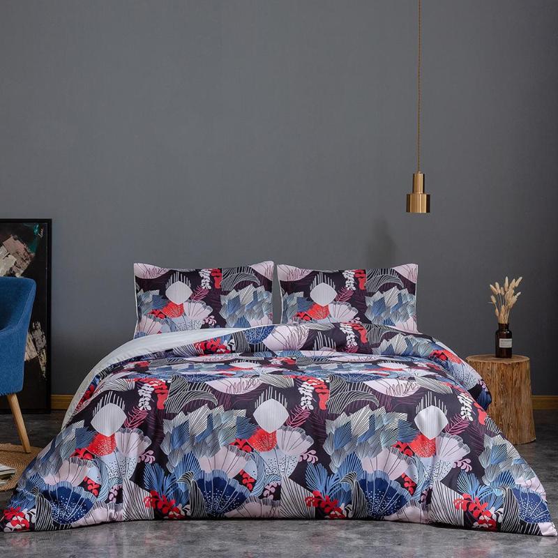 

Flower series Bed linen bed set America re4tro style comforter bedding set duvet cover Quilt Cover Pillowcases Home Textile, White