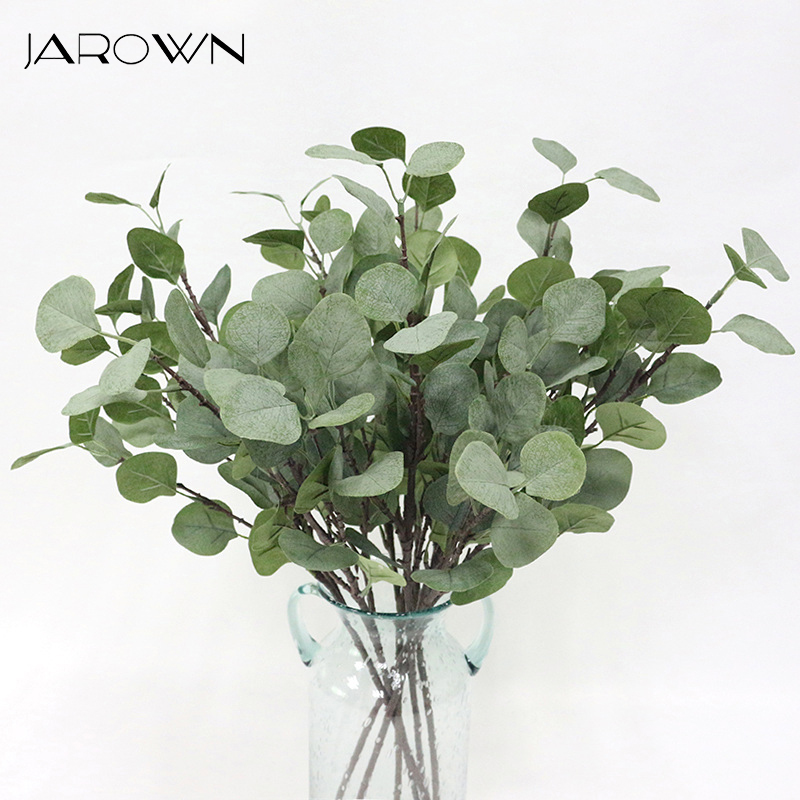 

JAROWN Artificial Tree Branches Simulation Eucalyptus Leaves Flower Arrangement DIY Accessories Wedding Decoration Home Decor, Green