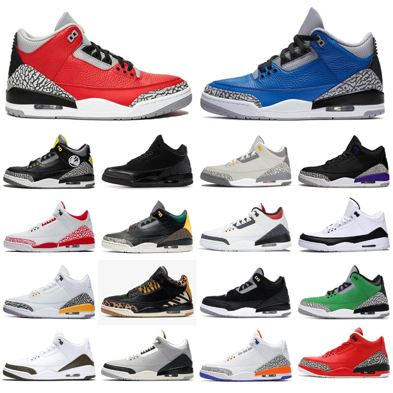 

2020 3s Black White Cement Tinker 3 Cat Bred Concord UNC Jumpman III Men Women Basketball Shoes Seoul Korea Sports Sneakers