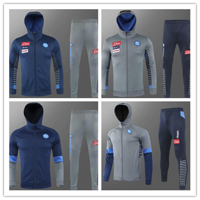 

2020/2021 Napoli trackSuit Hamsik Insigne Callejon Zielinski 2020/21 SSC Naples long zipper jacket set 2019 Soccer veste suit