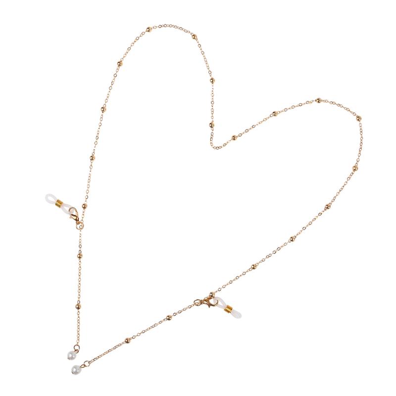 

Women Gift Imitation Pearl Necklace Anti Lost Sunglasses Lanyard Gold Rustproof Reading Daily Non Slip Accessories Glasses Chain