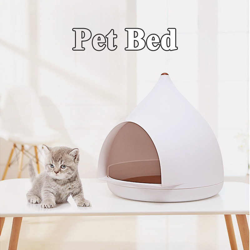 

50 cm Pets Bed Moisture Proof Cat Nest Teddy Small Dogs Beds Eco-friendly Cat House Cute Pet Hut Tent Creativity Litter, White