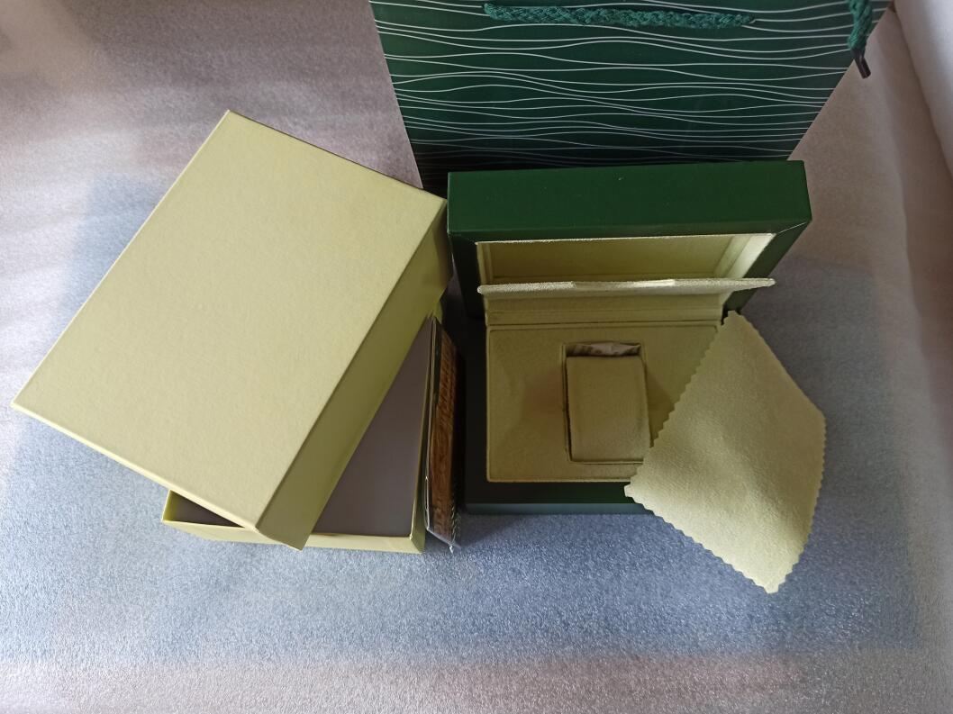 

2020 Factory Supplier Green Brand Original Box Papers Gift Watches Boxes Leather Bag Card For 116610 116660 116710 116613 116500 Watch Boxes, Black;blue