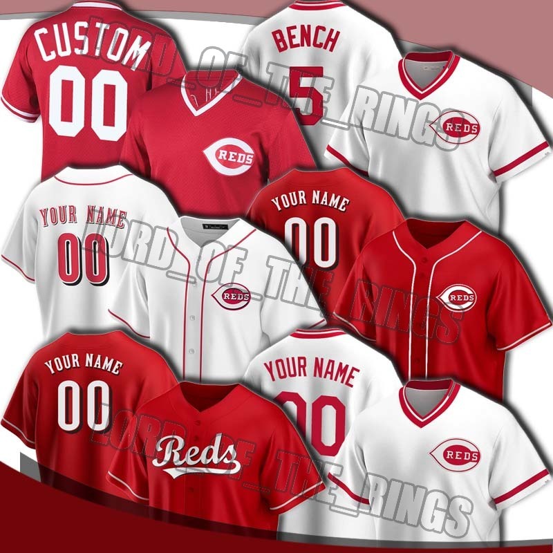 

Custom Red 19 Joey Votto Jersey 27 Trevor Bauer Jerseys 5 Johnny Bench 11 Barry Larkin Jersey 2 Nicholas Castellanos Luis Castillo Jersey, Nk custom (hongren)